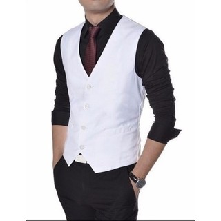 Colete Social Masculino Branco ótimo Caimento