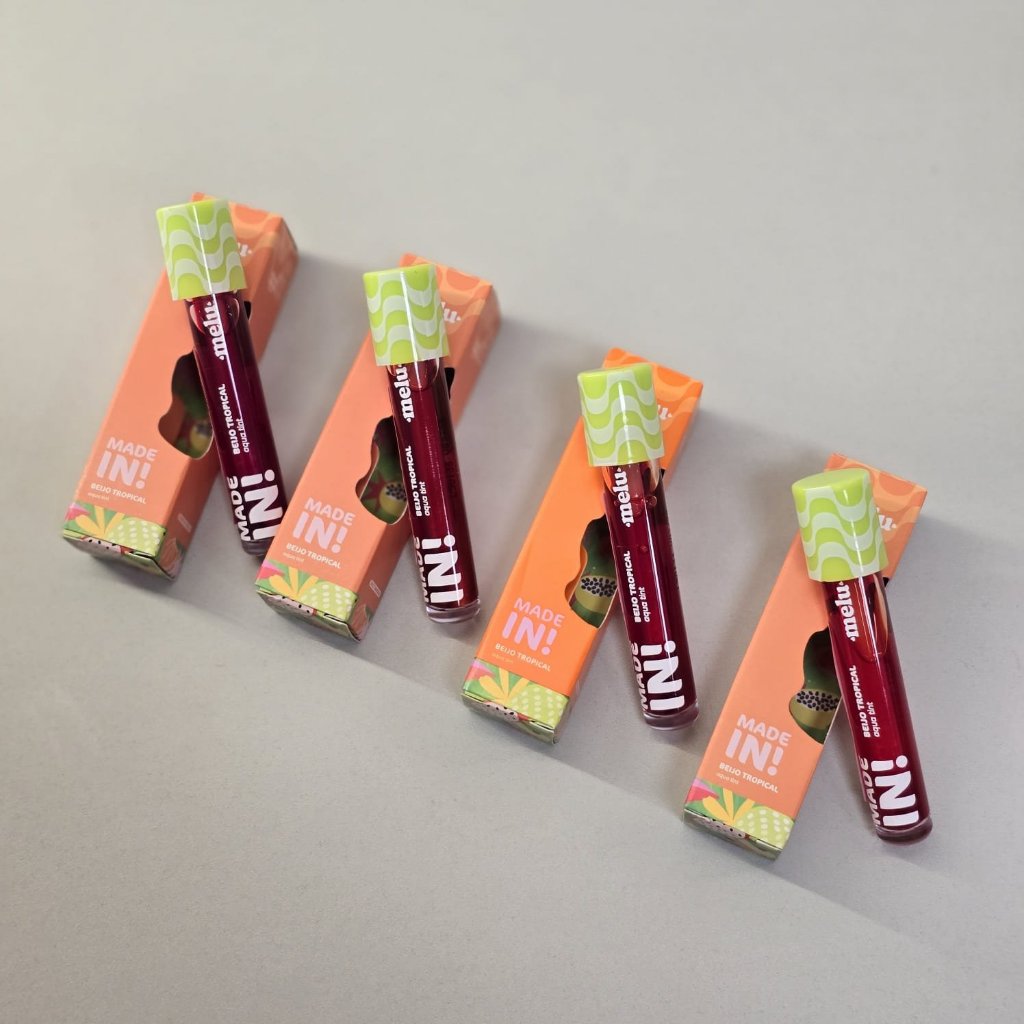 Lip Tint Aqua Tint Beijo Tropical Made In! Melu Ruby Rose 3ml