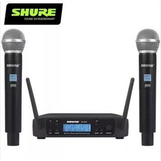 🎤 Microfone Sem Fio Duplo Shure GLXD4 BETA58A 2 Bastões, Display LCD, Alcance 100m, Alta Performance em Oferta na Shopee