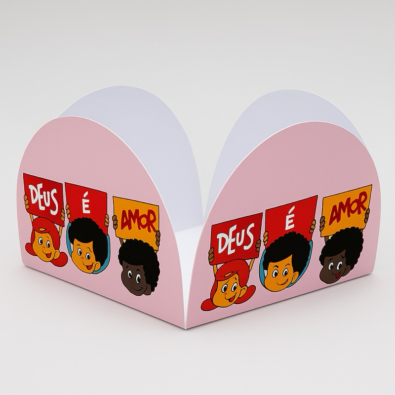 Forminha Personalizada Temática para festa | Doce Brigadeiro 4 Pétalas | Aniversario | Parabéns 3 PALAVRINHA