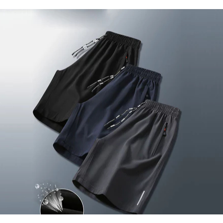 Bermuda Short Masculino Praia 2 Bolsos Zíper Secagem Rápida