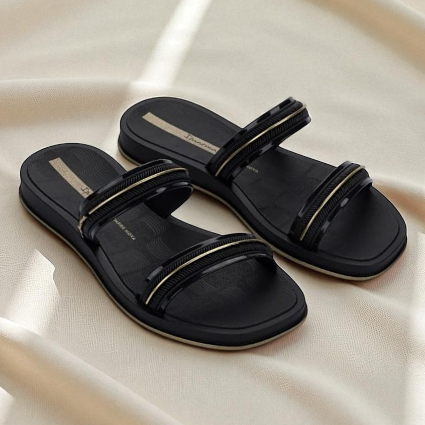 Chinelo Feminino Ipanema Glow Slide Tiras Sandália Rasteirinha Rasteira 27400