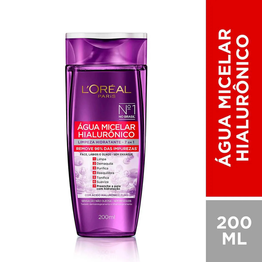 Água Micelar Loreal Paris Água Micelar Hialurônico: Onde Comprar | BuscaProdutos