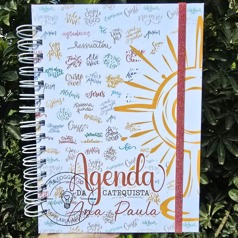 Agenda da (o) Catequista 2026 - Catequista - Catequizando - Folha de 90g - MAIS ESPAÇO PARA ESCREVER