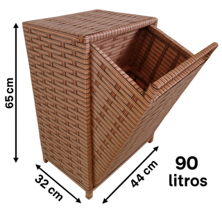 Roupeiros ou Basculante 90 litros  para banheiro  e guarda roupa, cesto de roupa Fibra Sintética em Oferta na Shopee