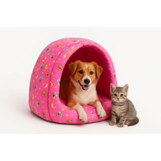 Cama Iglu Pet Cachorro e Gato Super Confortável Tamanhos P M G Lavável Antiestresse Toca (oxford) em Oferta na Shopee