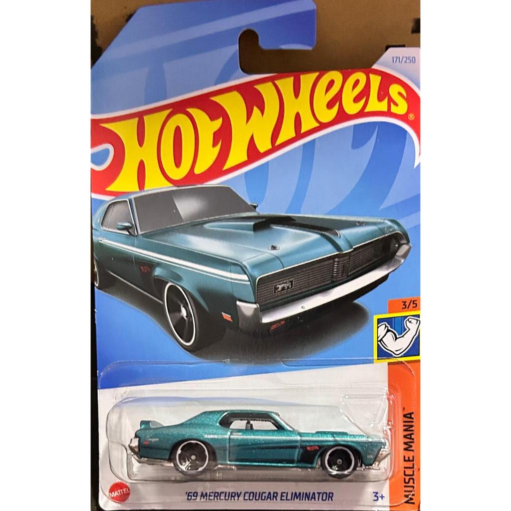 Hot Wheels ’69 Mercury Cougar Eliminator – Muscle Mania 2025 (3/5) – 171/250 – Clássico Muscle Car