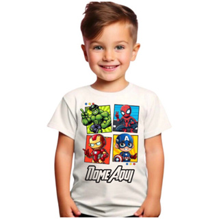 Camiseta Infantil Menino Estampada 2 em Oferta na Shopee