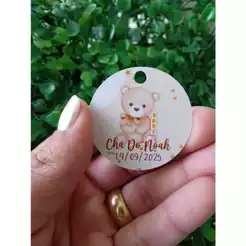 Tags Redondas Personalizadas Para Lembrancinhas -Chá de Bebê- Chá Revelação