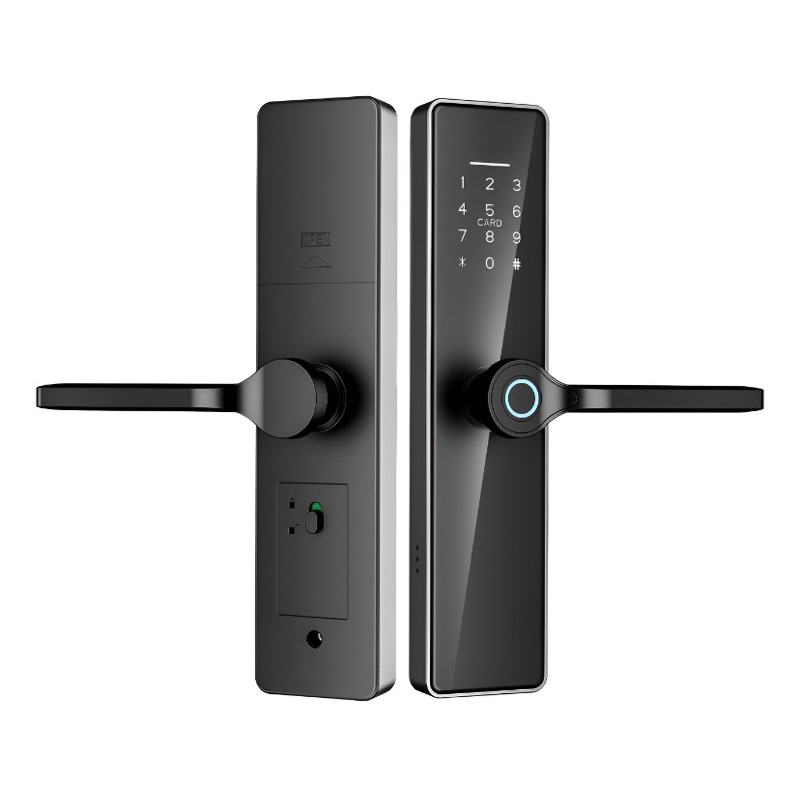 Fechadura Eletronica Inteligente 6 em 1 Wifi Inova Cartão Senha Com Biometria Entrada Sem Chave em Oferta na Shopee