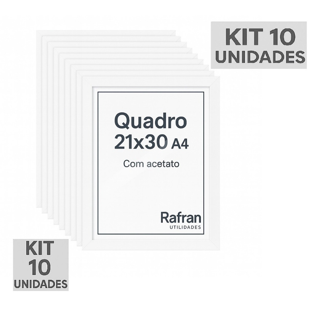 Kit 10 unidades Quadros 21x30 A4 Diploma / Certificado / Fotos em Oferta na Shopee