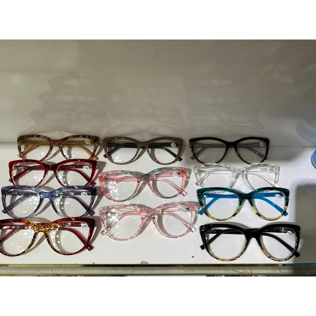 óculos de grau pra perto e leitura 195 diamante 3D gatinho oval feminino mulher novo lancamento em Oferta na Shopee