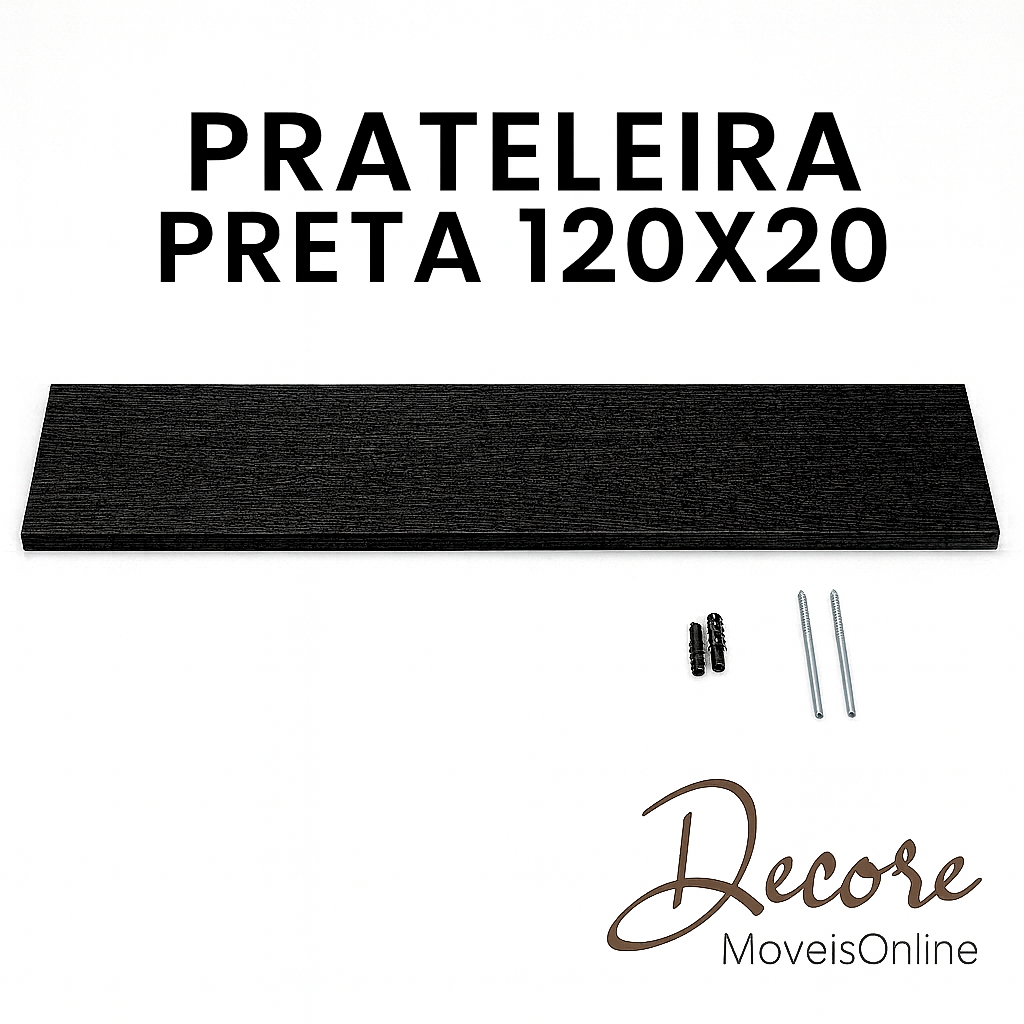 Prateleira Moderna Preta: Onde Comprar | BuscaProdutos