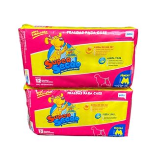 2 Pacotes Fralda Super Secão Descartável Para Fêmea M 24 Un em Oferta na Shopee
