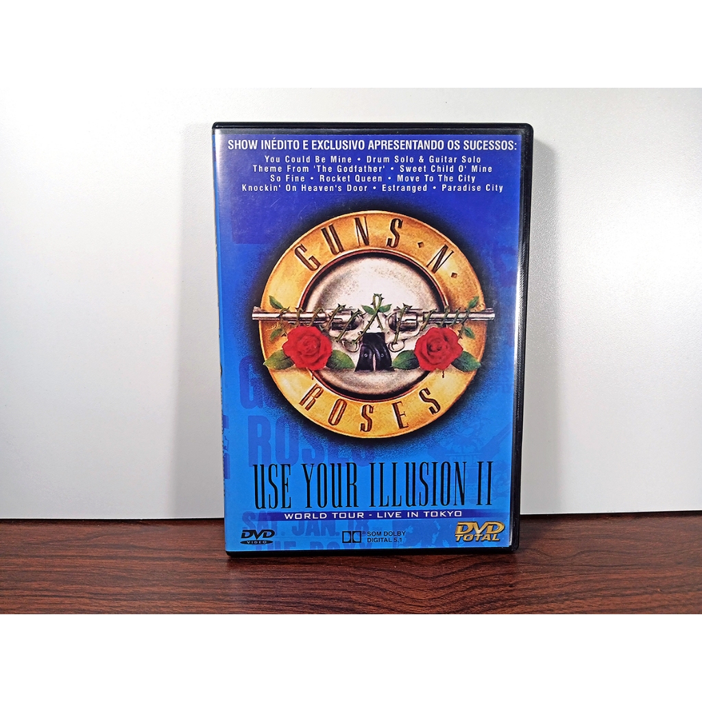 DVD SHOW GUNS N ROSES - USE YOUR ILLUSION 2 1992 – USADO - ORIGINAL Show / Música