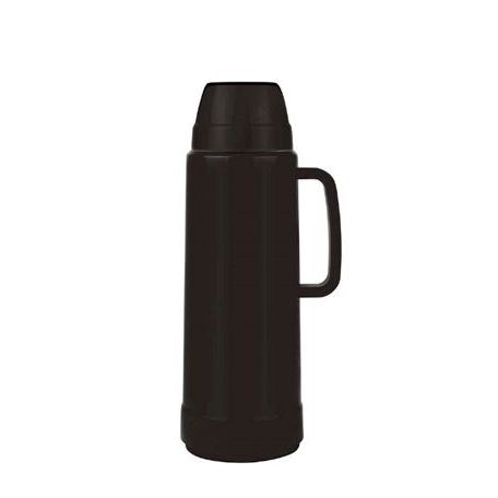 Garrafa Térmica Mor Use – 1 L com Ampola de Vidro, Rolha e Polipropileno – Preta