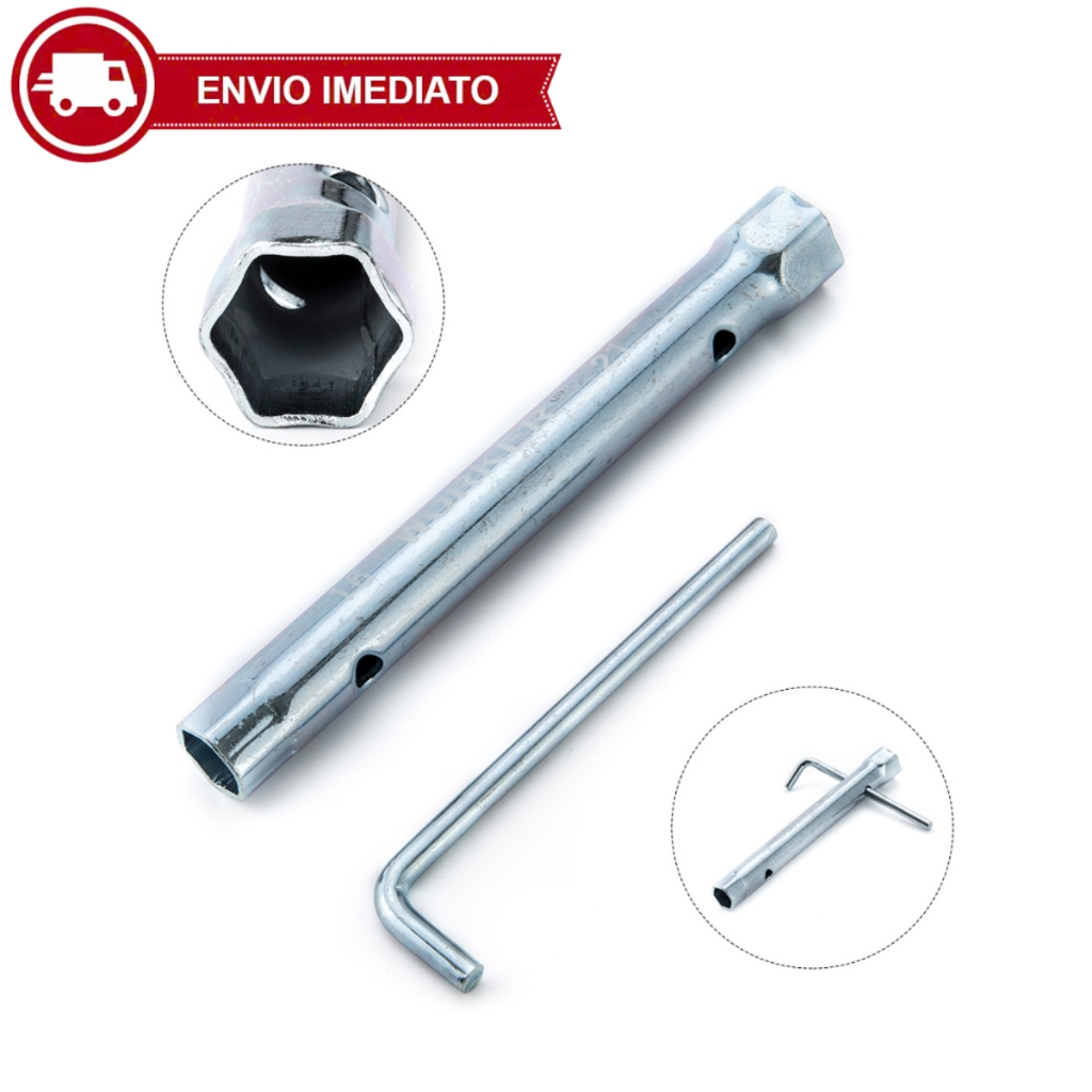 Chave De Vela Alongada Ignição 16mm E 21mm Longa 25cm