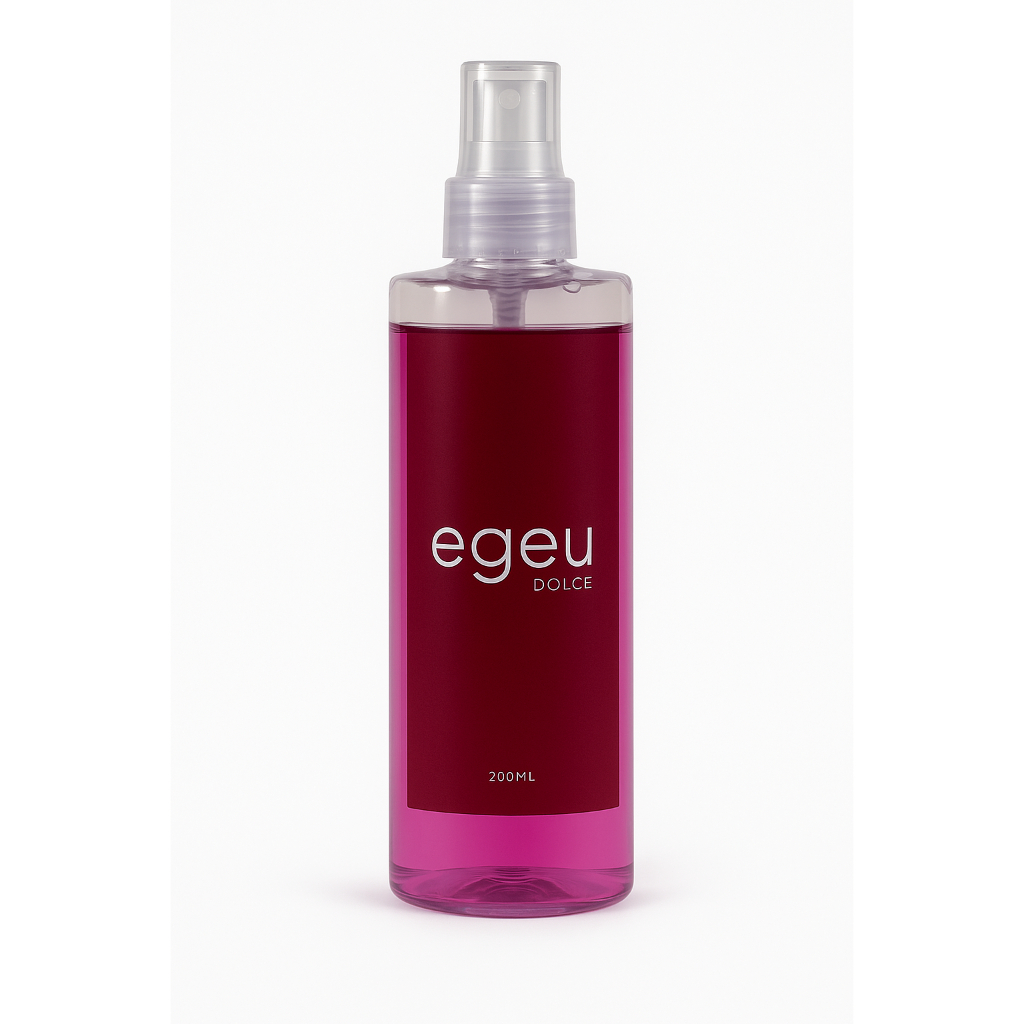 Body Splash Egeu Dolce 200ml – Cheiro Doce com Toque de Baunilha e Chiclete
