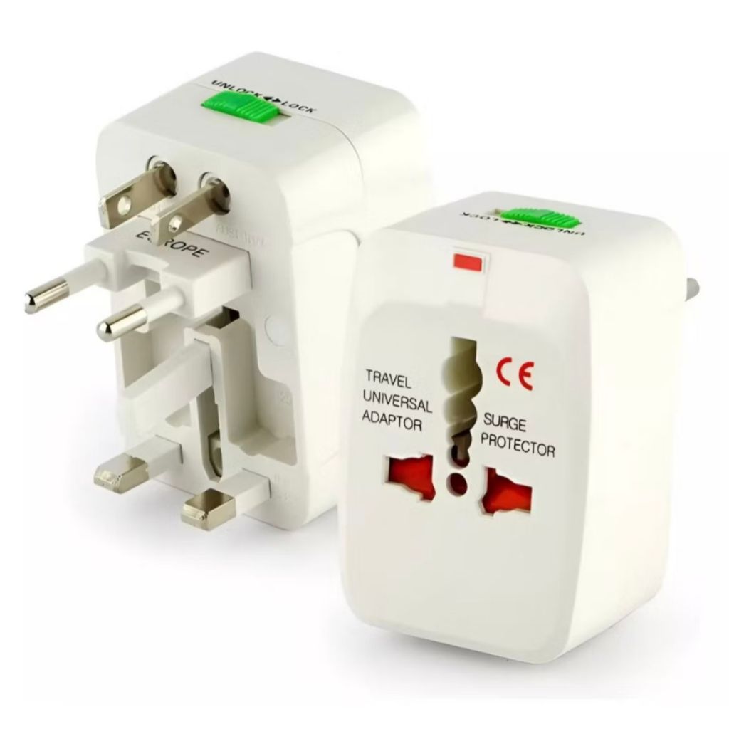 Adaptador de Tomada Universal Internacional | Portátil para Viagem - EUA, Europa, Argentina e Mais