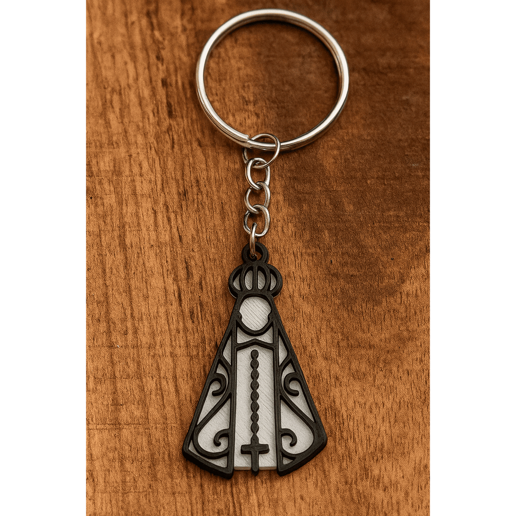 Kit Chaveiro Nossa Senhora Aparecida Jesus Fé Religião Cristão Católico 3d Atacado