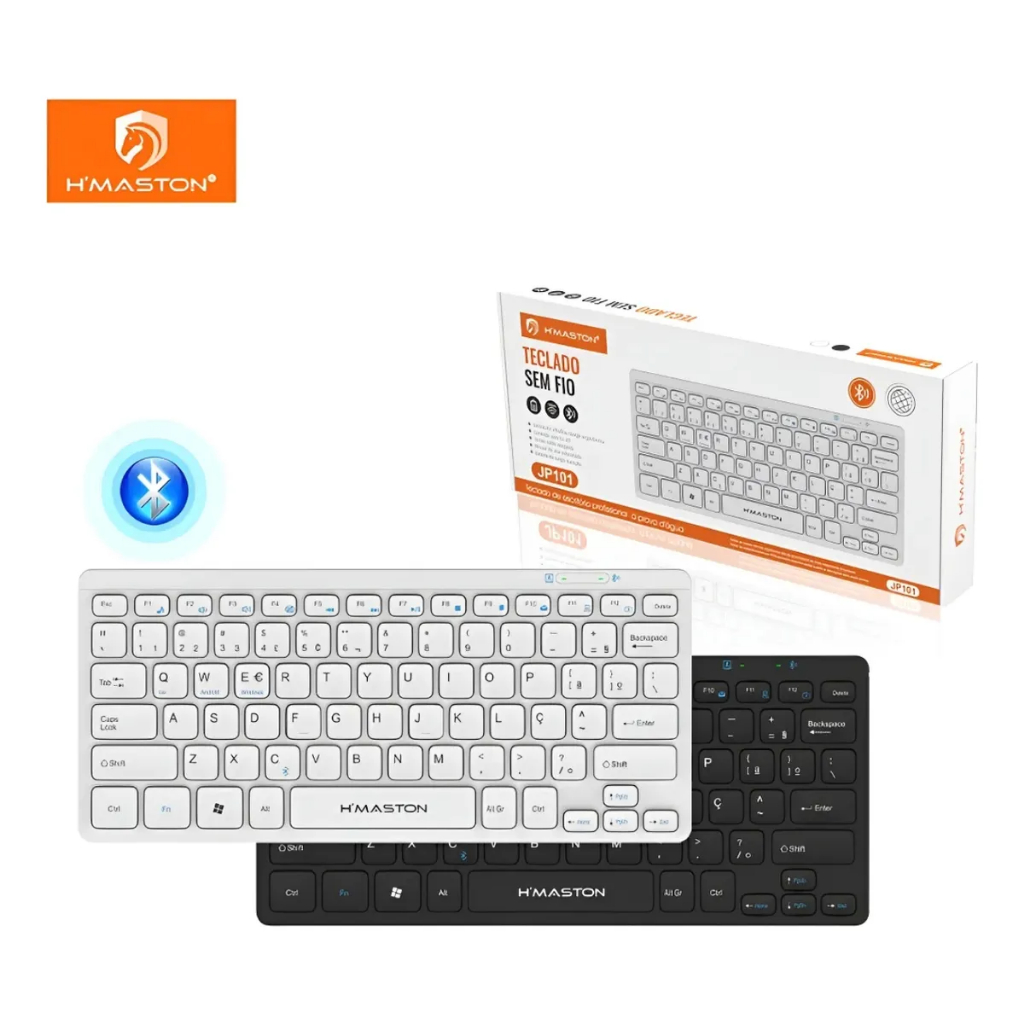 Teclado Bluetooth sem fio A'gold TCD-05 / H'maston JP101 original para celulares/tablets/laptops