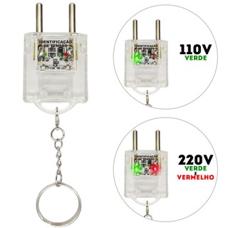 Chaveiro Teste Identificador de Tensão Voltagem 110V - 220V