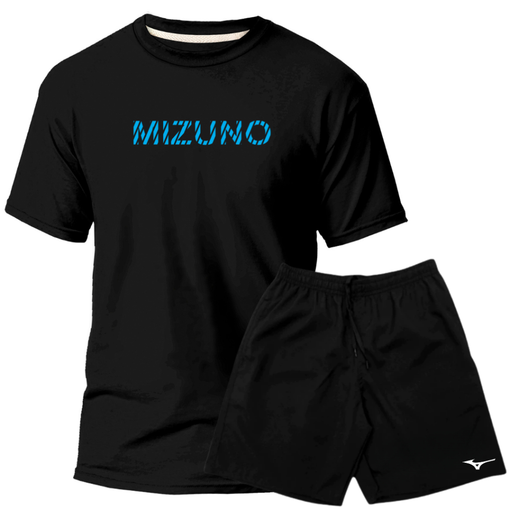 Kit Conjunto Mizz Camiseta 100% Algodão 30,1 Short Tectel Leve Confortavel Lançamento