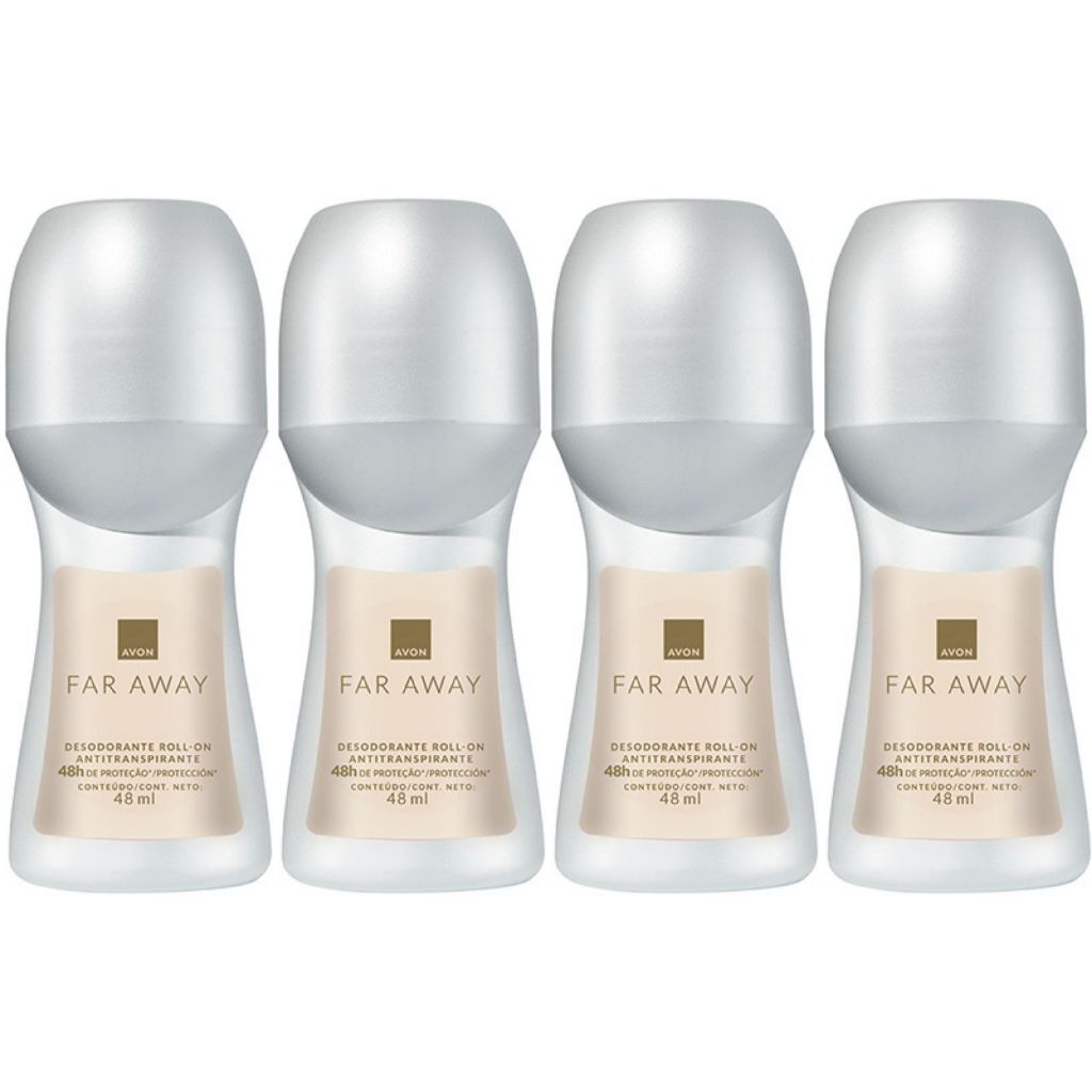 Roll On Far Away Avon Kit com 4/6/10 unidades (50 ml cada)- PRODUTO ORIGINAL