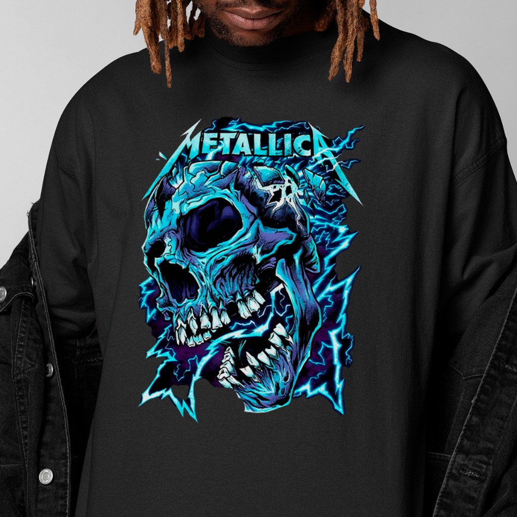 Camiseta t shirt metallica rock heavy metal banda show turnê algodão promoção