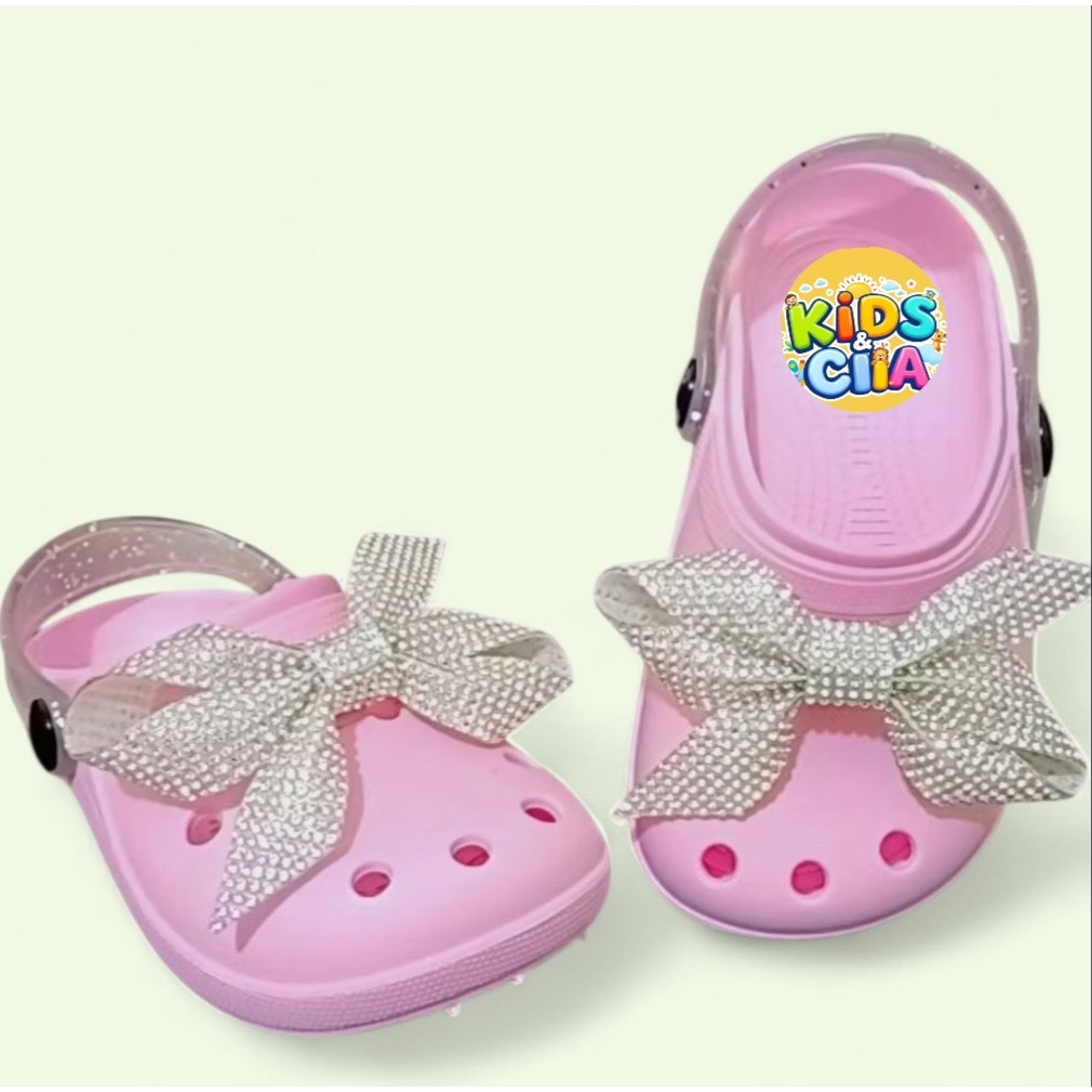 SANDALIA PAPETE INFANTIL MENINA COM LAÇO DE STRASS