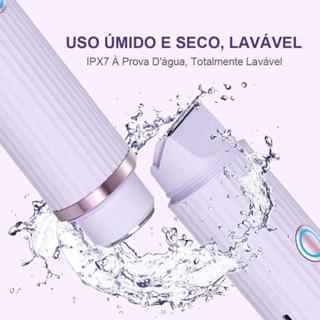 Depilador Eletrico Feminino Recarregável Removedor De Pelos Navalha Dupla GLDD em Oferta na Shopee