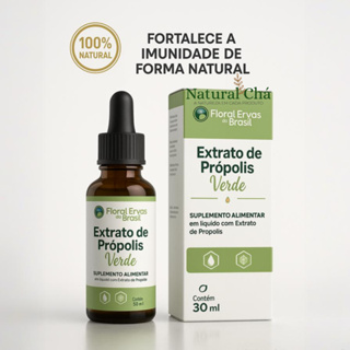 Extrato de Própolis Verde 100% Puro 30ml Natural Floral Ervas do Brasil em Oferta na Shopee