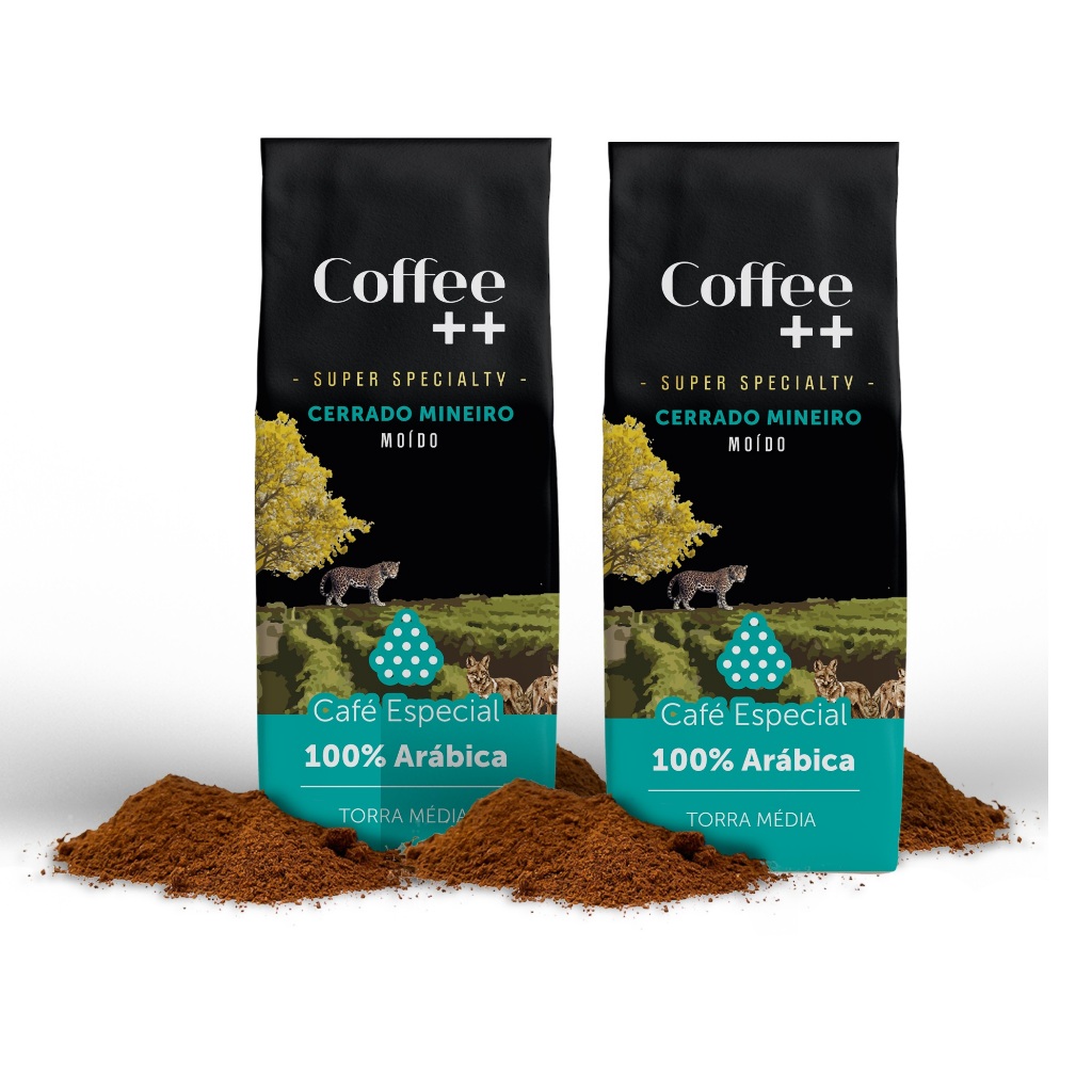 Café Especial Torrado e Moído 100% Arábica Coffee Mais Cerrado Mineiro - 2 pacotes em Oferta na Shopee