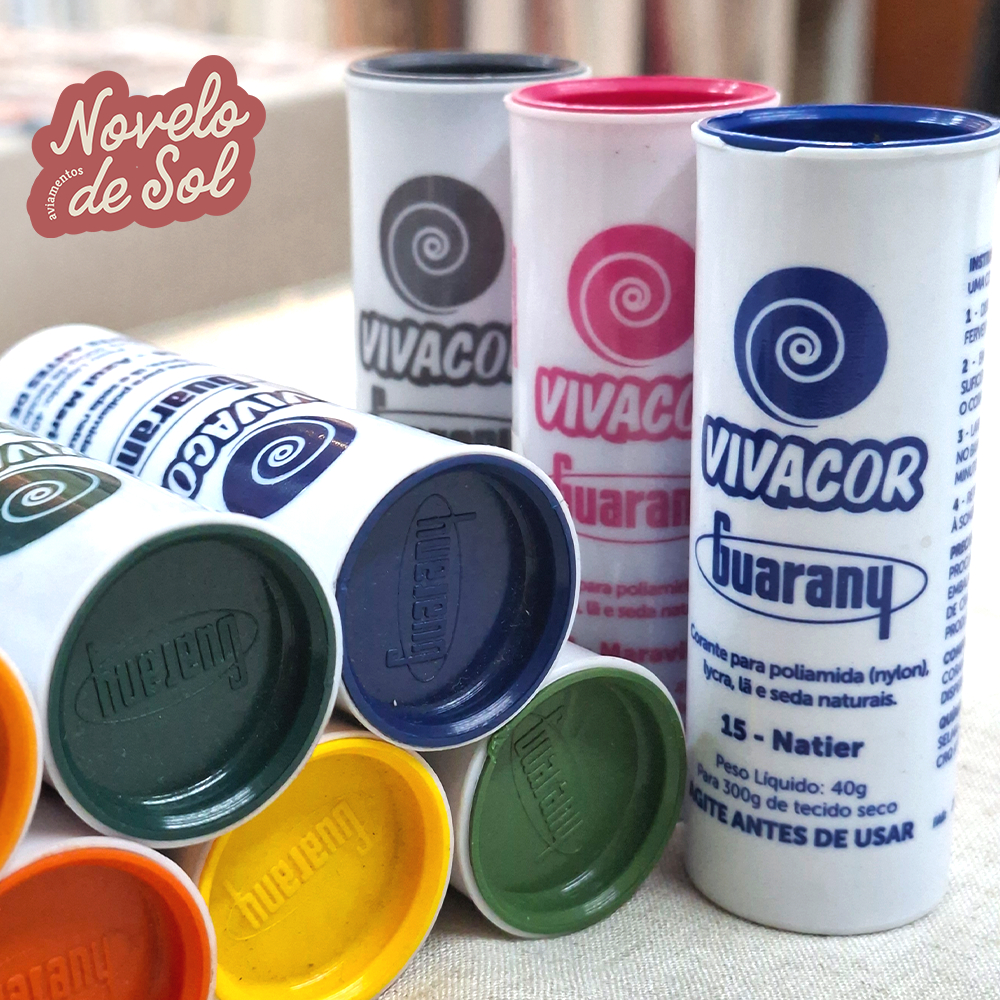 Tinta Corante Para Tingir Tecidos Poliamida Nylon Lycra Biquini Vivacor Guarany Tingimento de Roupa