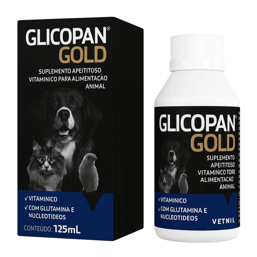 Glicopan Gold 125mL – Suplemento Energético Vitaminado - Vetnil