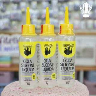 KIT 3 Unidades Cola de Silicone Líquida Rendicolla 50g para Artesanato e Trabalhos Manuais em Oferta na Shopee