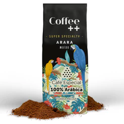 Café Especial Torrado e Moído Coffee Mais Arara 100% Arábica Torra Média 250g Notas de Chocolate, Caramelo e Maracujá