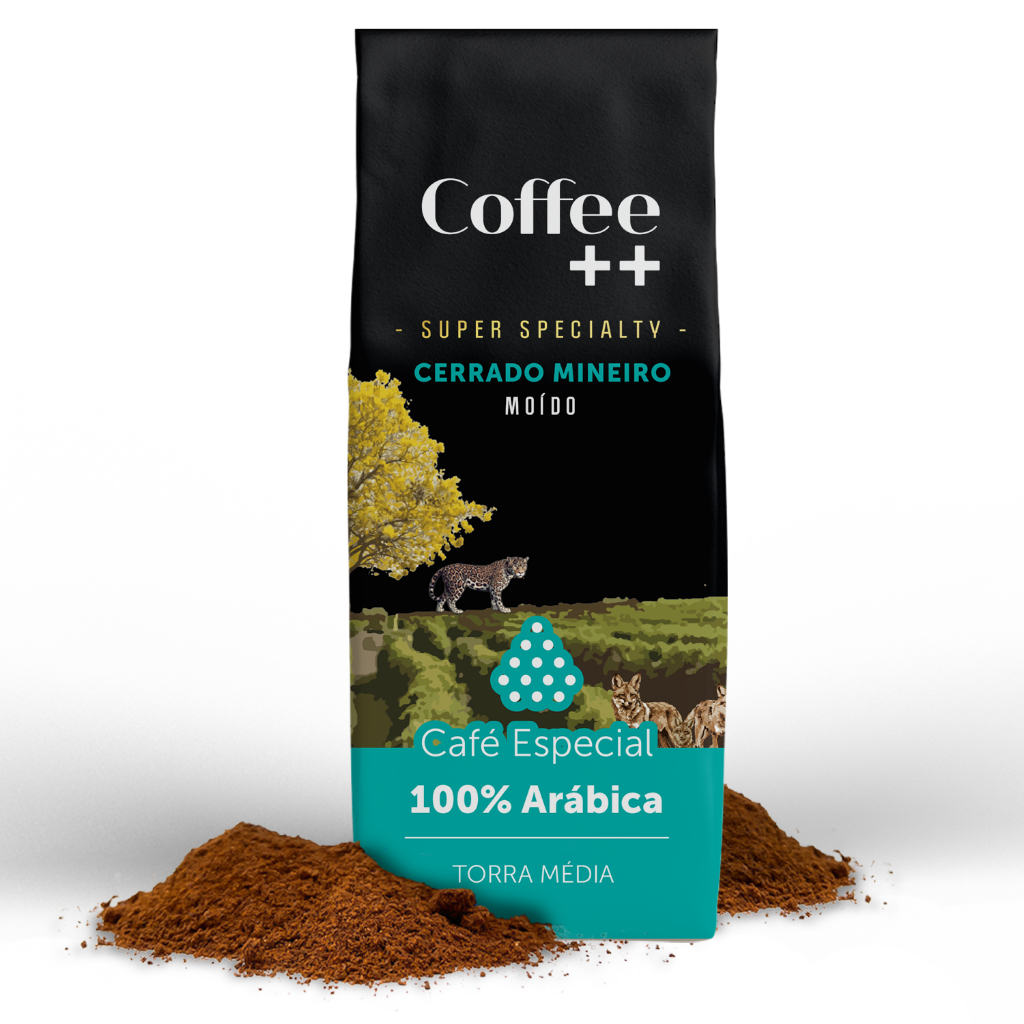 Café Especial Torrado e Moído Cerrado Mineiro Coffee Mais - 100% Arábica - Torra Média - 250g em Oferta na Shopee