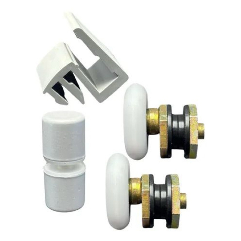 Kit reparo box vidro manutencao ( 1 puxador 1 guia e 2 roldanas) blindex em Oferta na Shopee