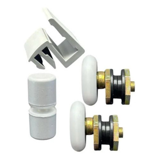 Kit reparo box vidro manutencao ( 1 puxador 1 guia e 2 roldanas) blindex em Oferta na Shopee