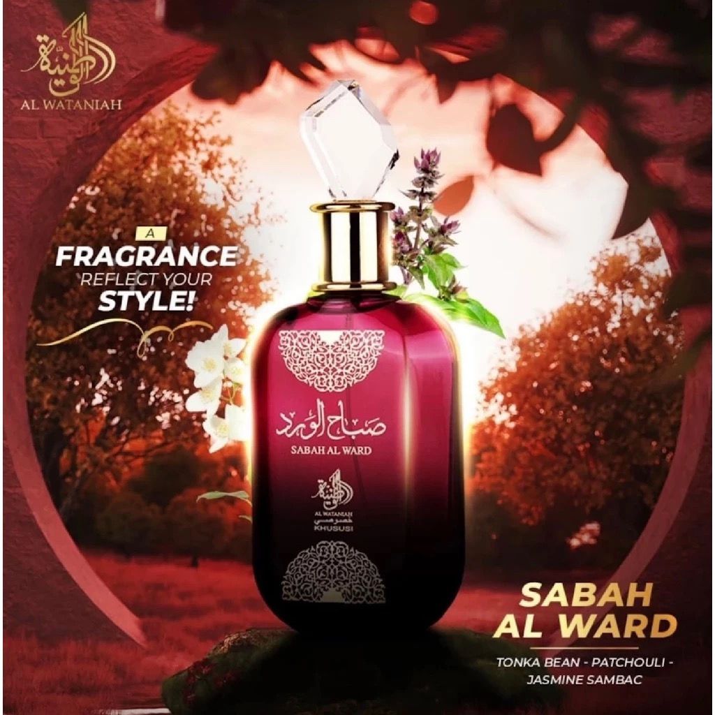 Perfume Feminino ÁRABES SABAH AL WARD 100ML Al Wataniah Eau de Parfum Edp Original