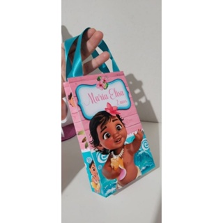 50 SACOLINHA PERSONALIZADA MOANA BABY | PEGUE E MONTE |PERSONALIZADOS LEMBRANCINHAS SACOLINHA MOANA BABY em Oferta na Shopee