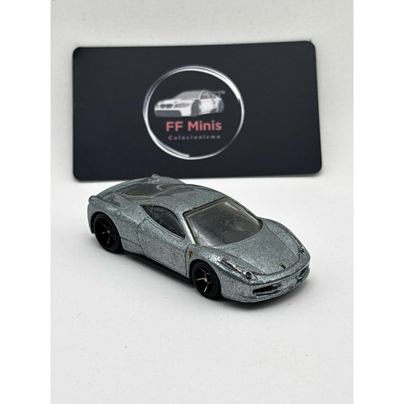 Hot Wheels Ferrari 458 Italia - Faster Than Ever 2011 Prateado LOOSE Leia com ATENÇÃO