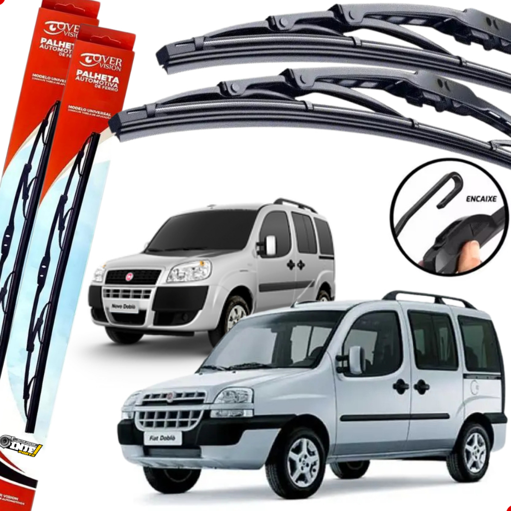 Palheta Limpador De Parabrisa Silicone Fiat Doblo 2001 A 2021