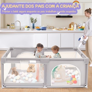 Cercadinho Bebê Grande Chiqueirinho Infantil Cercado -Seguro E Divertido Para Bebês Crianças Pequenas-Playground Portáti em Oferta na Shopee