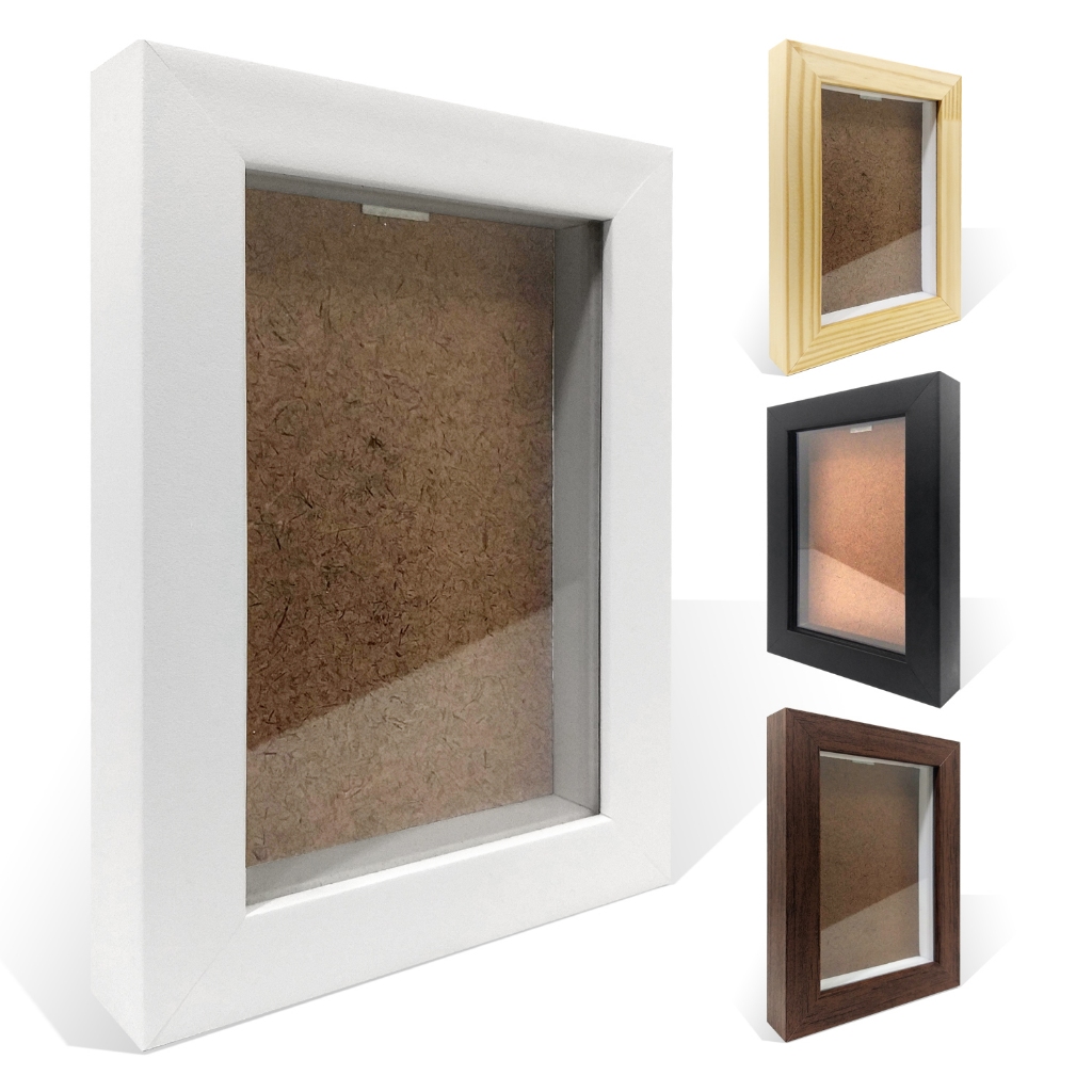 Moldura Caixa Alta 10x15 com Vidro para Quilling, Bordados, Scrapbook e Porta Retrato 1,5cm em Oferta na Shopee