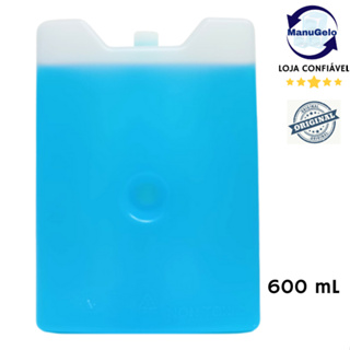 Gelo Blue artificial reutilizável rígido 600 ml gelox placa de gelo em gel cooler em Oferta na Shopee