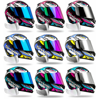 Capacete Masculino Feminino Ebf Dragon + Viseira Espelhada em Oferta na Shopee