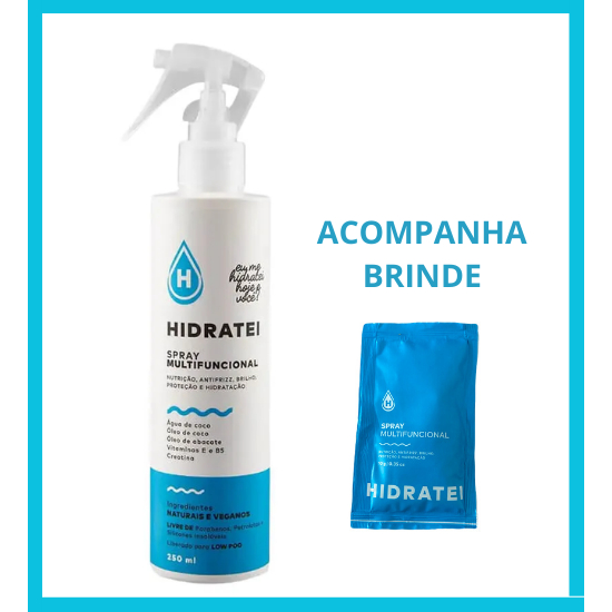 Hidratei Spray Multifuncional Leave-in 250ml + Brinde