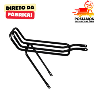 BAGAGEIRO TUBÃO RABETÃO AÇO REFORÇADO PRETO ARO 20 24 26 ARTICULADO em Oferta na Shopee